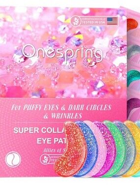 Multi-Color Collagen Eye Mask Patches Skincare Gift Set 24 Pairs Puffy Eyes Dark